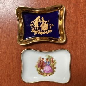 Vtg Limoges porcelain trinket dishes